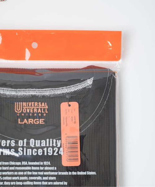 UNIVERSAL OVERALL(ユニバーサルオーバーオール)の「UNIVERSAL OVERALL / Heavyweight thermal loose fit S/S / UVOP-006(Tシャツ/カットソー・メンズ・オレンジ/ホワイト/ホワイト系その他/ブラック/オレンジ系その他/ブラック系その他・MEDIUM/LARGE/X-LARGE/SMALL)」の22枚目の写真