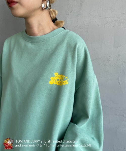 【セール】[SEQUENZ/シークエンズ] トムとジェリー RAMUNE SHOT バックロゴ刺繍スウェット（スウェット）｜SEQUENZ（シークエンズ）