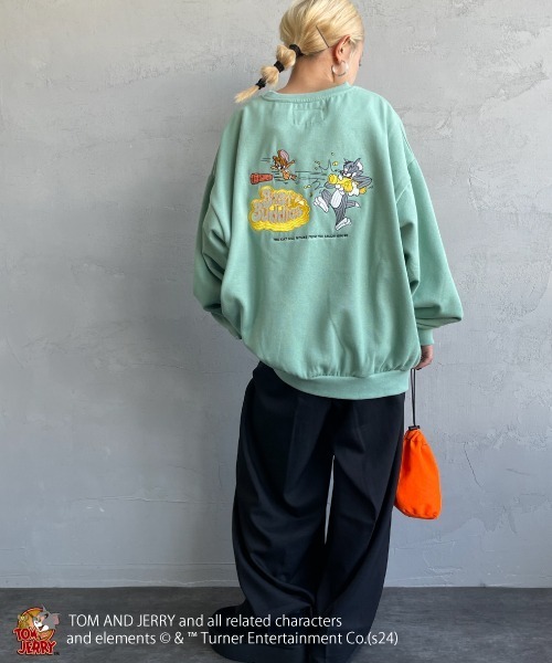 【セール】[SEQUENZ/シークエンズ] トムとジェリー RAMUNE SHOT バックロゴ刺繍スウェット（スウェット）｜SEQUENZ（シークエンズ）