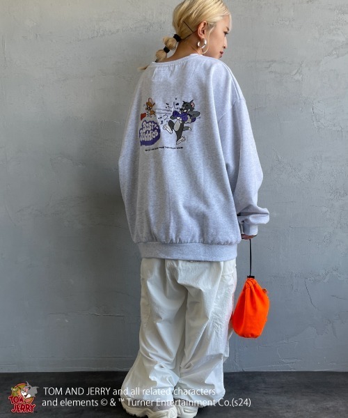 【セール】[SEQUENZ/シークエンズ] トムとジェリー RAMUNE SHOT バックロゴ刺繍スウェット（スウェット）｜SEQUENZ（シークエンズ）
