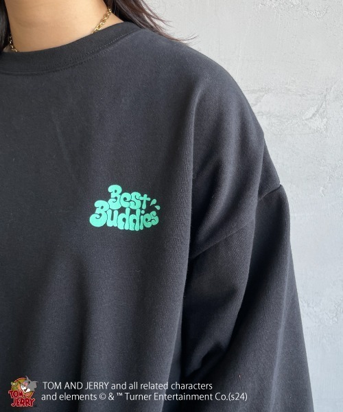 【セール】[SEQUENZ/シークエンズ] トムとジェリー RAMUNE SHOT バックロゴ刺繍スウェット（スウェット）｜SEQUENZ（シークエンズ）