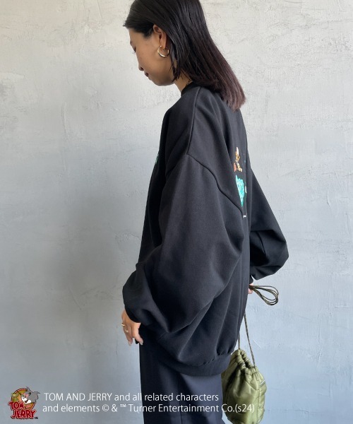 【セール】[SEQUENZ/シークエンズ] トムとジェリー RAMUNE SHOT バックロゴ刺繍スウェット（スウェット）｜SEQUENZ（シークエンズ）