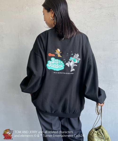 【セール】[SEQUENZ/シークエンズ] トムとジェリー RAMUNE SHOT バックロゴ刺繍スウェット（スウェット）｜SEQUENZ（シークエンズ）