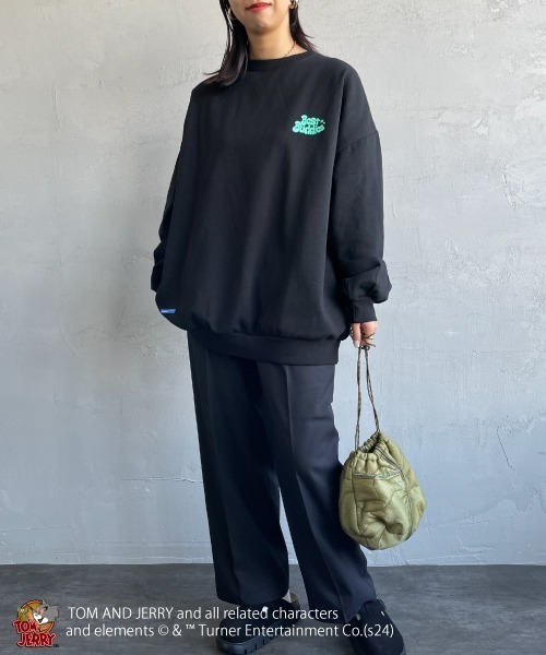 【セール】[SEQUENZ/シークエンズ] トムとジェリー RAMUNE SHOT バックロゴ刺繍スウェット（スウェット）｜SEQUENZ（シークエンズ）