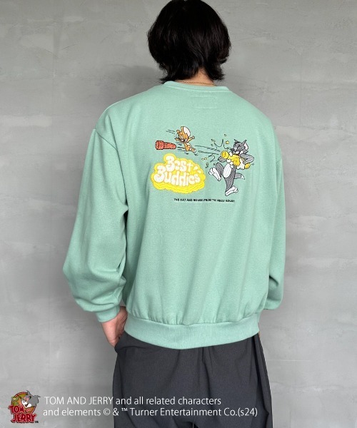 【セール】[SEQUENZ/シークエンズ] トムとジェリー RAMUNE SHOT バックロゴ刺繍スウェット（スウェット）｜SEQUENZ（シークエンズ）