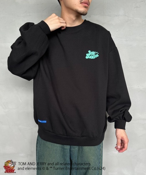 【セール】[SEQUENZ/シークエンズ] トムとジェリー RAMUNE SHOT バックロゴ刺繍スウェット（スウェット）｜SEQUENZ（シークエンズ）