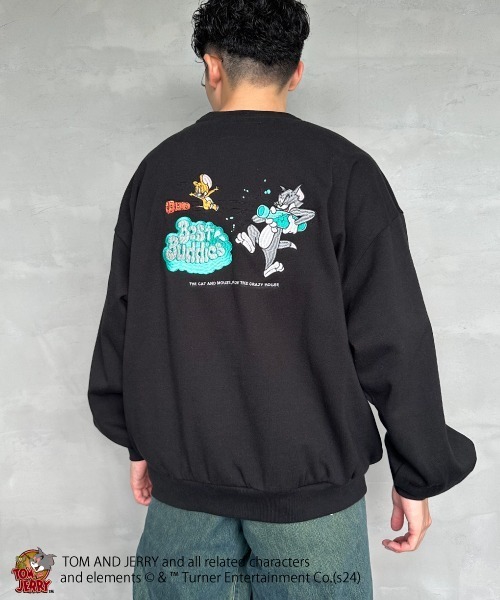 【セール】[SEQUENZ/シークエンズ] トムとジェリー RAMUNE SHOT バックロゴ刺繍スウェット（スウェット）｜SEQUENZ（シークエンズ）