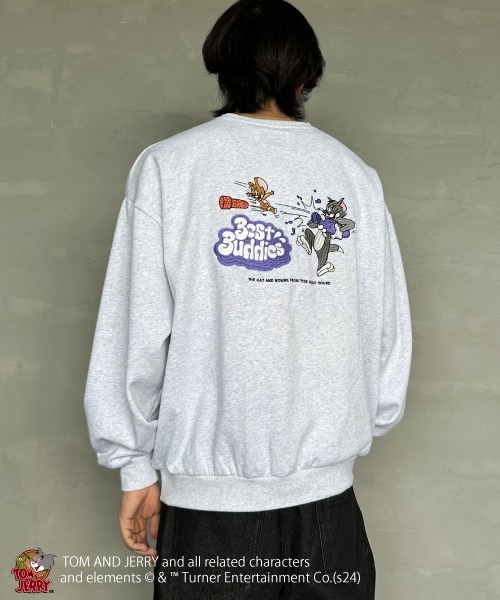 【セール】[SEQUENZ/シークエンズ] トムとジェリー RAMUNE SHOT バックロゴ刺繍スウェット（スウェット）｜SEQUENZ（シークエンズ）