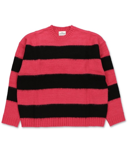 SPINNS（スピンズ）の「グランジ＆ストリート/ チクチクしないモヘアボーダーニット（ニット/セーター・メンズ・ホワイト×ブラック/ネイビー系/ブラウン系その他/ブラック×レッド/グレー系その他/ピンク系その他・ONESIZE）」の19枚目の写真