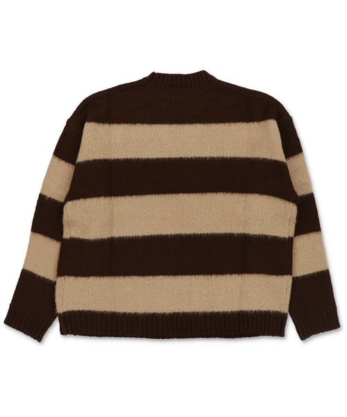 SPINNS（スピンズ）の「グランジ＆ストリート/ チクチクしないモヘアボーダーニット（ニット/セーター・メンズ・ホワイト×ブラック/ネイビー系/ブラウン系その他/ブラック×レッド/グレー系その他/ピンク系その他・ONESIZE）」の21枚目の写真