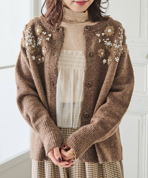 Crisp(クリスプ)の「チュールレイヤードハイネックリブTシャツ(Tシャツ/カットソー・レディース・グレー/ベージュ・FREE)」の21枚目の写真