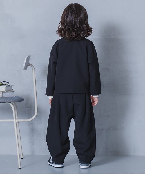 p.premier(ピードットプルミエ)の「【ジュニア対応】ノーカラージャケット_フォーマル対応_マシンウォッシャブル_ストレッチ(スーツジャケット・キッズ・ブラック・90/100/110/120/130/140)」の3枚目の写真