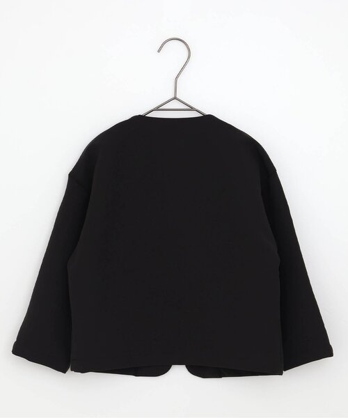p.premier(ピードットプルミエ)の「【ジュニア対応】ノーカラージャケット_フォーマル対応_マシンウォッシャブル_ストレッチ(スーツジャケット・キッズ・ブラック・90/100/110/120/130/140)」の7枚目の写真