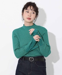 ラメリブニット
