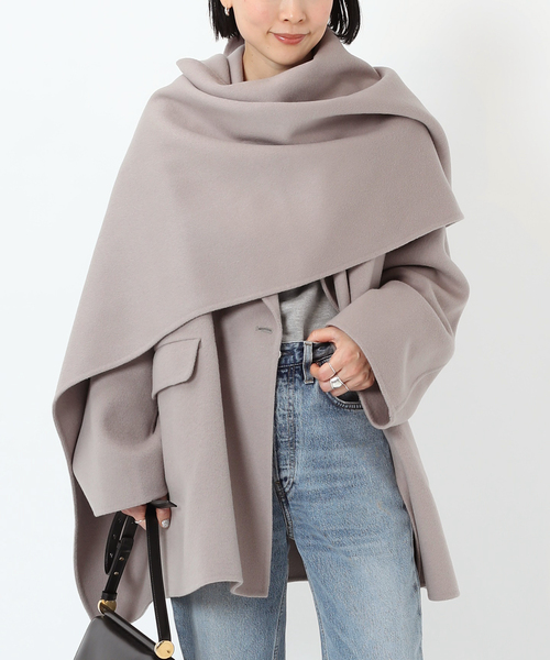 AP STUDIO(エーピーストゥディオ)の「スカーフ付きジャケット(その他アウター・レディース・ベージュ系その他/ブラック・FREE)」の7枚目の写真