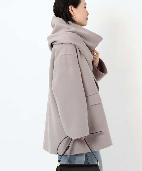 AP STUDIO(エーピーストゥディオ)の「スカーフ付きジャケット(その他アウター・レディース・ベージュ系その他/ブラック・FREE)」の8枚目の写真