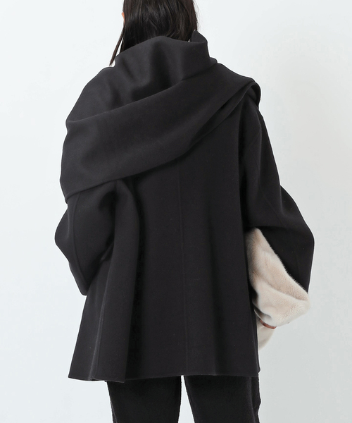 AP STUDIO(エーピーストゥディオ)の「スカーフ付きジャケット(その他アウター・レディース・ベージュ系その他/ブラック・FREE)」の18枚目の写真