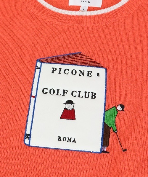 Picone CLUB(ピッコーネクラブ)の「ウール混ニットベスト(ベスト・レディース・ホワイト/オレンジ/イエロー/ネイビー・S/M)」の10枚目の写真