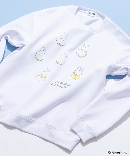 Miffy( ミッフィー)の「【miffy/ミッフィー】Dick Bruna ディック・ブルーナ オリジナルデザイン 裏起毛クルーネックスウェット(スウェット・メンズ・ブラック系その他2/ピンク系その他/ホワイト系その他/ベージュ系その他2・X-LARGE/LARGE/MEDIUM)」の2枚目の写真