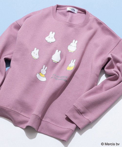 Miffy( ミッフィー)の「【miffy/ミッフィー】Dick Bruna ディック・ブルーナ オリジナルデザイン 裏起毛クルーネックスウェット(スウェット・メンズ・ブラック系その他2/ピンク系その他/ホワイト系その他/ベージュ系その他2・X-LARGE/LARGE/MEDIUM)」の1枚目の写真