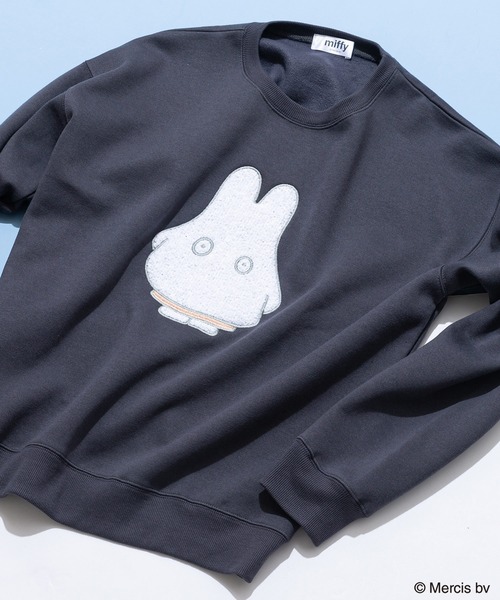Miffy( ミッフィー)の「【miffy/ミッフィー】Dick Bruna ディック・ブルーナ オリジナルデザイン 裏起毛クルーネックスウェット(スウェット・メンズ・ブラック系その他2/ピンク系その他/ホワイト系その他/ベージュ系その他2・X-LARGE/LARGE/MEDIUM)」の3枚目の写真