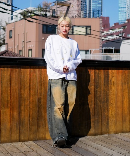 Miffy( ミッフィー)の「【miffy/ミッフィー】Dick Bruna ディック・ブルーナ オリジナルデザイン 裏起毛クルーネックスウェット(スウェット・メンズ・ブラック系その他2/ピンク系その他/ホワイト系その他/ベージュ系その他2・X-LARGE/LARGE/MEDIUM)」の13枚目の写真