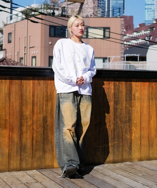 Miffy( ミッフィー)の「【miffy/ミッフィー】Dick Bruna ディック・ブルーナ オリジナルデザイン 裏起毛クルーネックスウェット(スウェット・メンズ・ブラック系その他2/ピンク系その他/ホワイト系その他/ベージュ系その他2・X-LARGE/LARGE/MEDIUM)」の14枚目の写真