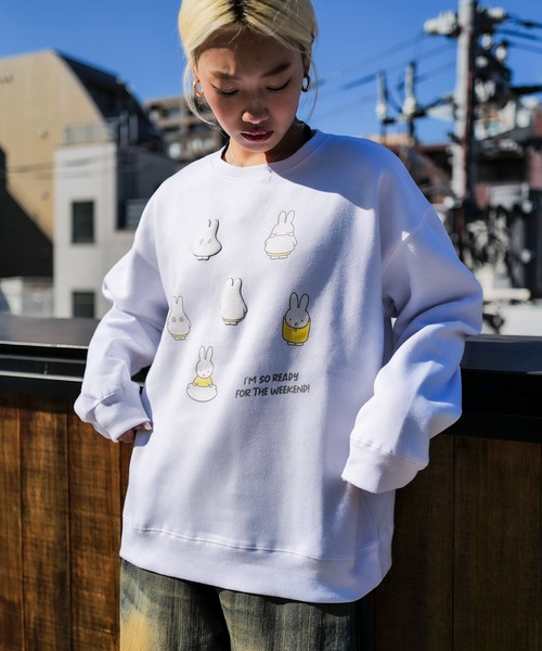 Miffy( ミッフィー)の「【miffy/ミッフィー】Dick Bruna ディック・ブルーナ オリジナルデザイン 裏起毛クルーネックスウェット(スウェット・メンズ・ブラック系その他2/ピンク系その他/ホワイト系その他/ベージュ系その他2・X-LARGE/LARGE/MEDIUM)」の16枚目の写真