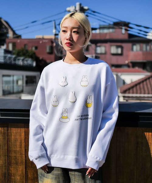 Miffy( ミッフィー)の「【miffy/ミッフィー】Dick Bruna ディック・ブルーナ オリジナルデザイン 裏起毛クルーネックスウェット(スウェット・メンズ・ブラック系その他2/ピンク系その他/ホワイト系その他/ベージュ系その他2・X-LARGE/LARGE/MEDIUM)」の17枚目の写真