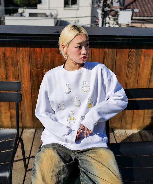 Miffy( ミッフィー)の「【miffy/ミッフィー】Dick Bruna ディック・ブルーナ オリジナルデザイン 裏起毛クルーネックスウェット(スウェット・メンズ・ブラック系その他2/ピンク系その他/ホワイト系その他/ベージュ系その他2・X-LARGE/LARGE/MEDIUM)」の19枚目の写真