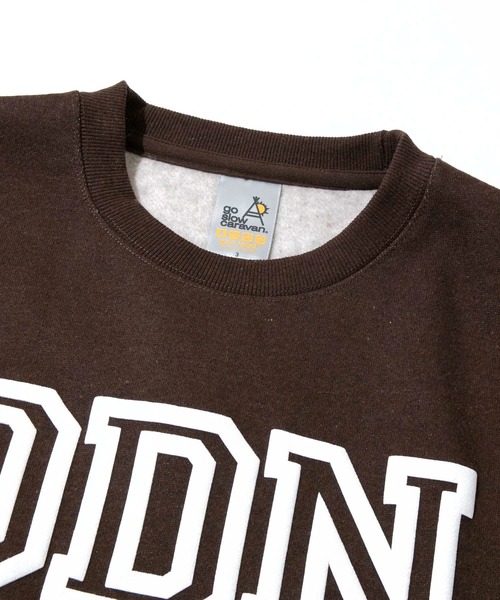 go slow caravan（ゴースローキャラバン）の「eco lead 裏起毛GSCカレッジラウンドクルーネック（スウェット・メンズ・ダークパープル/ダークブラウン/杢グレー・X-LARGE/LARGE/MEDIUM）」の4枚目の写真