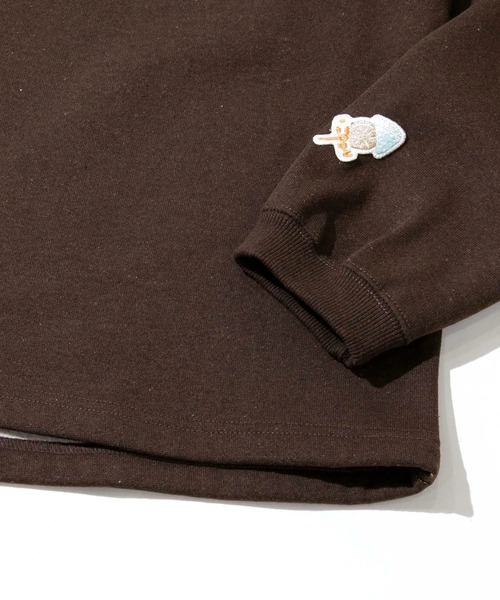 go slow caravan（ゴースローキャラバン）の「eco lead 裏起毛GSCカレッジラウンドクルーネック（スウェット・メンズ・ダークパープル/ダークブラウン/杢グレー・X-LARGE/LARGE/MEDIUM）」の9枚目の写真