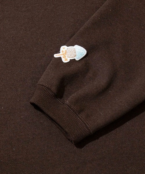 go slow caravan（ゴースローキャラバン）の「eco lead 裏起毛GSCカレッジラウンドクルーネック（スウェット・メンズ・ダークパープル/ダークブラウン/杢グレー・X-LARGE/LARGE/MEDIUM）」の8枚目の写真