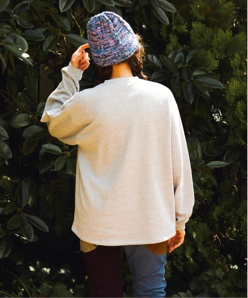 go slow caravan（ゴースローキャラバン）の「eco lead 裏起毛GSCカレッジラウンドクルーネック（スウェット・メンズ・ダークパープル/ダークブラウン/杢グレー・X-LARGE/LARGE/MEDIUM）」の18枚目の写真