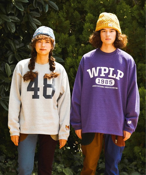 go slow caravan（ゴースローキャラバン）の「eco lead 裏起毛GSCカレッジラウンドクルーネック（スウェット・メンズ・ダークパープル/ダークブラウン/杢グレー・X-LARGE/LARGE/MEDIUM）」の19枚目の写真