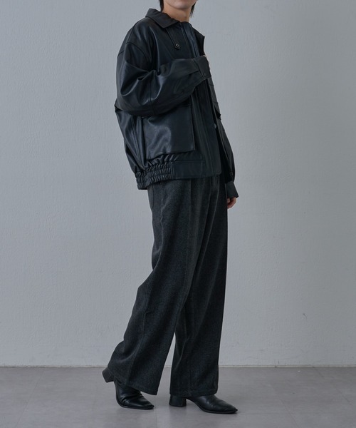 COLONY 2139（コロニートゥーワンスリーナイン）の「フェードヘリンボーンインタックトラウザー（スラックス・メンズ・グレー/ブラウン・LARGE/MEDIUM）」の15枚目の写真