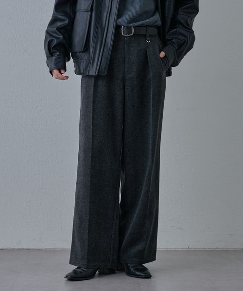 COLONY 2139（コロニートゥーワンスリーナイン）の「フェードヘリンボーンインタックトラウザー（スラックス・メンズ・グレー/ブラウン・LARGE/MEDIUM）」の3枚目の写真