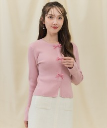 SWINGLE | フロントリボンフレア袖ニットプルオーバー(ニット/セーター)