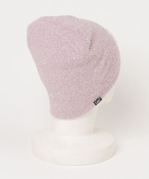 Lee（リー）の「【Lee】LE GLITTER JACQUARD BEANIE（ニットキャップ/ビーニー・レディース・ブラック/ライトグレー/ピンク・FREE）」の4枚目の写真