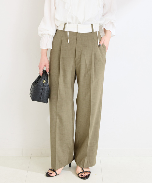 【新品】B.C STOCK生成りメキシコプリントカバーオール＆パンツセット　M セール】ドットプリントパンツ（スラックス）｜B.C STOCK（ベー