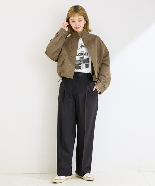 B.C STOCK(ベーセーストック)の「《追加2》マーベルトパンツ(スラックス・レディース・ブラック/カーキ/グレー・SMALL/MEDIUM)」の22枚目の写真