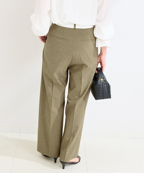 B.C STOCK(ベーセーストック)の「《追加2》マーベルトパンツ(スラックス・レディース・ブラック/カーキ/グレー・SMALL/MEDIUM)」の5枚目の写真