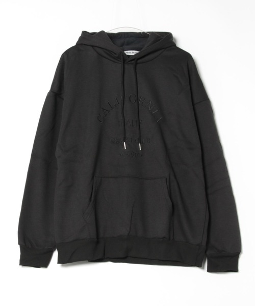 WEGO（ウィゴー）の「WEGO/ロゴ刺繍裏起毛フーディー／パーカー（パーカー・レディース・アイボリー/ブラック/ブルー/グレー・LARGE/MEDIUM）」の17枚目の写真