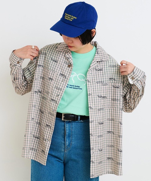 I am I in fact...(アイアムアイインファクト)の「ANT キャップ(キャップ・レディース・ブルー/ベージュ・FREE)」の16枚目の写真