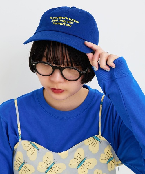 I am I in fact...(アイアムアイインファクト)の「ANT キャップ(キャップ・レディース・ブルー/ベージュ・FREE)」の11枚目の写真