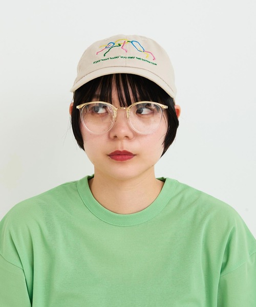 I am I in fact...(アイアムアイインファクト)の「ANT キャップ(キャップ・レディース・ブルー/ベージュ・FREE)」の7枚目の写真