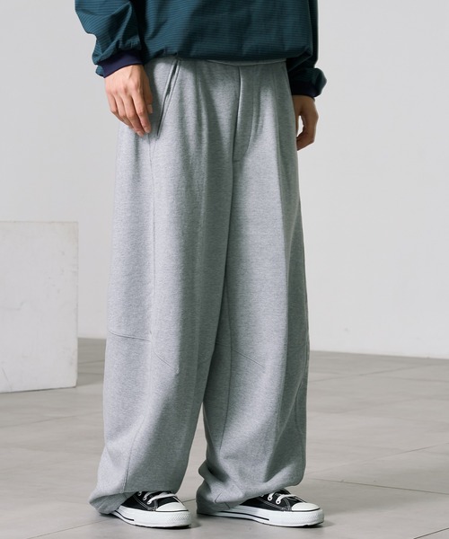 PUBLIC TOKYO（パブリックトウキョウ）の「PUBLIC SWEAT バレルイージーパンツ（スウェットパンツ・メンズ・ダークブラウン/ダークグレー/バーガンディー/グレー・1/2/3）」の20枚目の写真