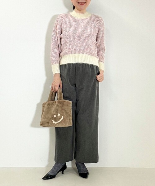 NOLLEY'S LIGHT（ノーリーズライト）の「ラメMIXヤーンプルオーバーニット（ニット/セーター・レディース・グリーン系その他/イエロー系その他/グレー系その他/ピンク系その他・38）」の10枚目の写真