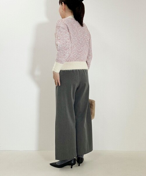 NOLLEY'S LIGHT（ノーリーズライト）の「ラメMIXヤーンプルオーバーニット（ニット/セーター・レディース・グリーン系その他/イエロー系その他/グレー系その他/ピンク系その他・38）」の11枚目の写真