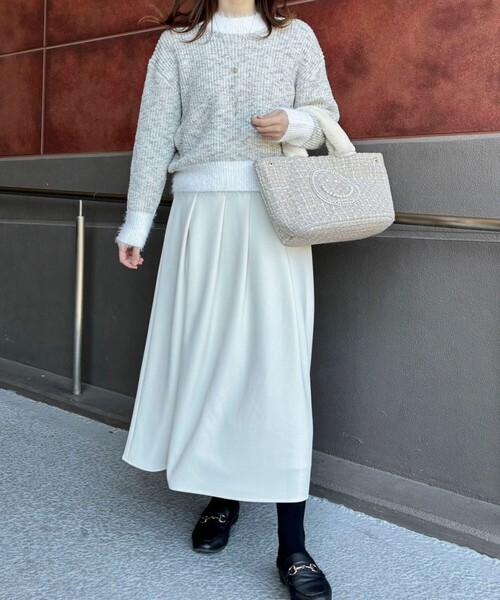 NOLLEY'S LIGHT（ノーリーズライト）の「ラメMIXヤーンプルオーバーニット（ニット/セーター・レディース・グリーン系その他/イエロー系その他/グレー系その他/ピンク系その他・38）」の12枚目の写真